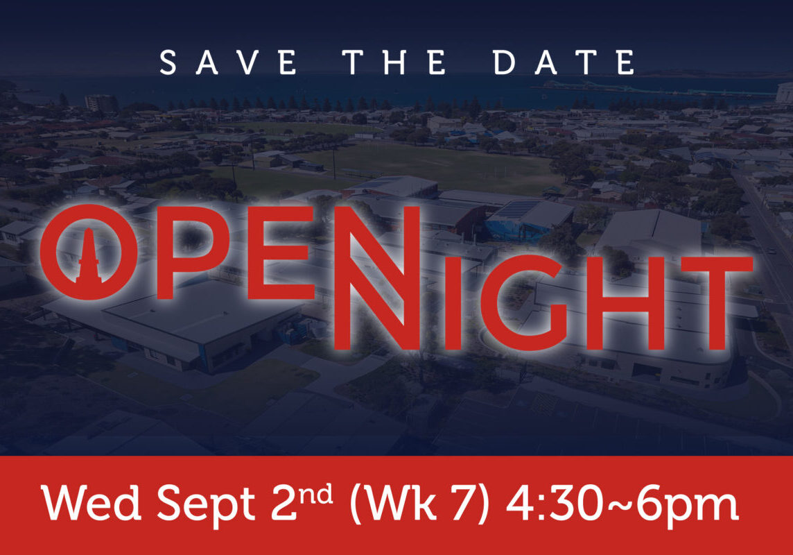 SAVE THE DATE OPEN NIGHT Wed Sept 2